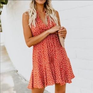 ⭐️HP⭐️VICI Boho ruffle shift dress, racerback S